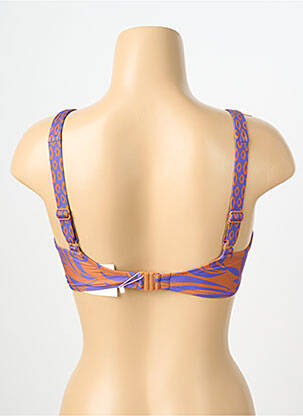 Haut de maillot de bain stretch haut soutien-gorge emboitant violet LIDEA femme