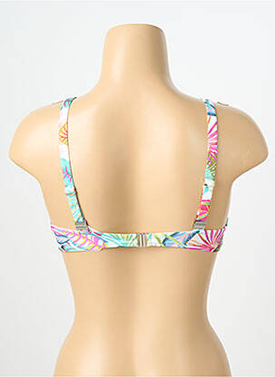 Haut de maillot de bain stretch haut soutien-gorge emboitant blanc ANTIGEL femme