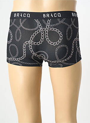 Boxer imprimé fantaisie noir LOUISA BRACQ homme