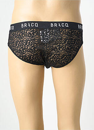 Slip légère et transparente noir LOUISA BRACQ homme