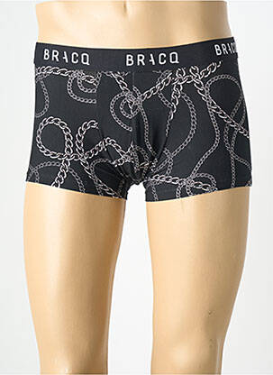 Boxer imprimé fantaisie noir LOUISA BRACQ homme