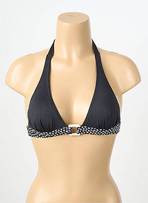 Haut de maillot de bain stretch haut triangles noir ANTIGEL femme