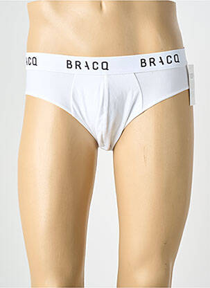 Slip stretch blanc LOUISA BRACQ homme