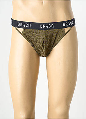 String stretch vert LOUISA BRACQ homme