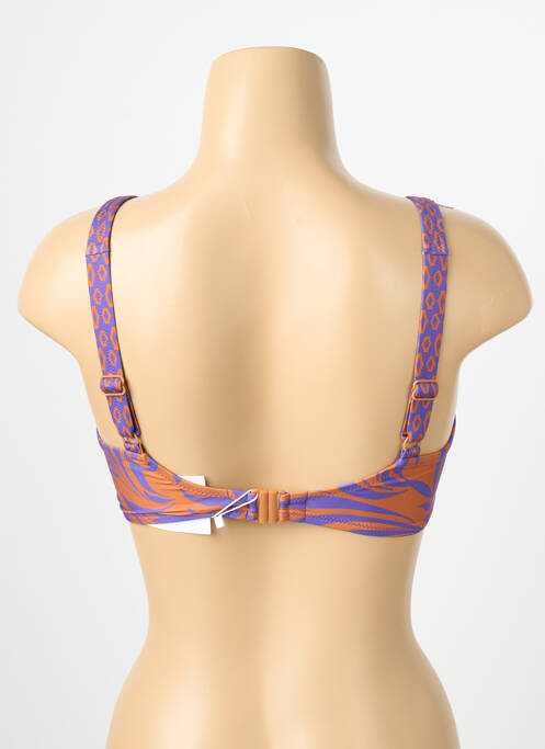 Haut de maillot de bain stretch haut soutien-gorge emboitant violet LIDEA femme