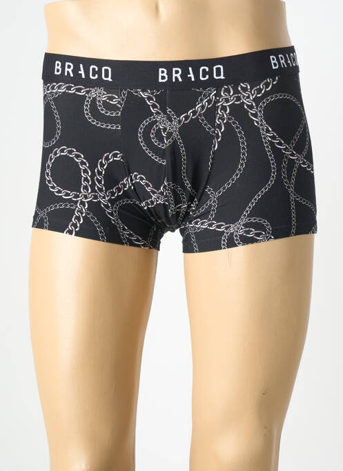 Boxer imprimé fantaisie noir LOUISA BRACQ homme