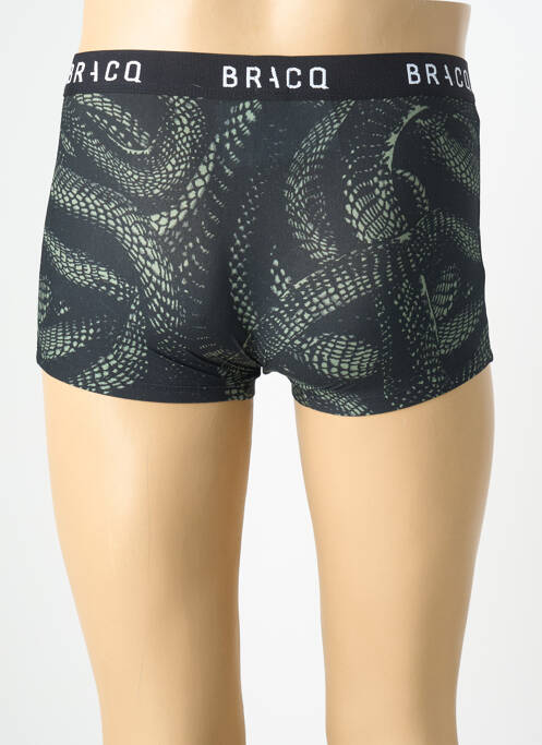 Boxer imprimé fantaisie noir LOUISA BRACQ homme