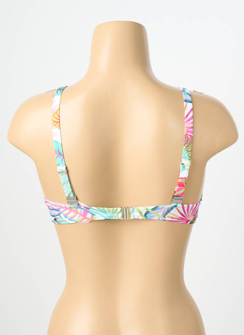 Haut de maillot de bain stretch haut soutien-gorge emboitant blanc ANTIGEL femme