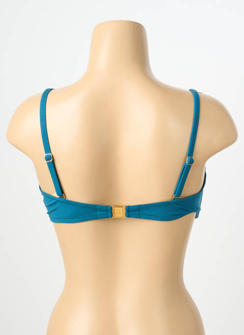 Haut de maillot de bain stretch haut soutien-gorge balconnet bleu LISE CHARMEL femme