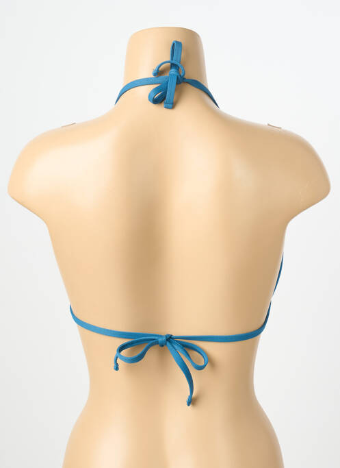 Haut de maillot de bain stretch haut soutien-gorge push-up bleu YSABEL MORA femme