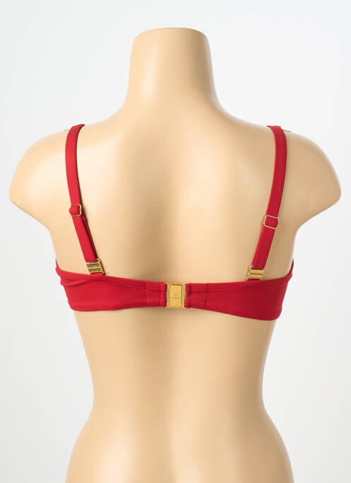 Haut de maillot de bain stretch haut soutien-gorge emboitant rouge LISE CHARMEL femme