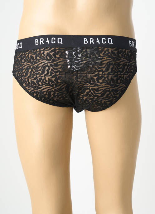 Slip légère et transparente noir LOUISA BRACQ homme