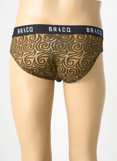 Slip légère et transparente vert LOUISA BRACQ homme