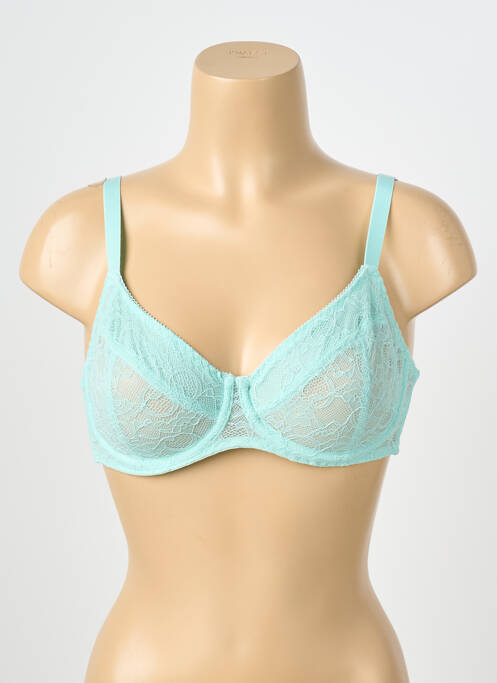 Soutien-gorge légère et transparente haut soutien-gorge emboitant bleu YSABEL MORA femme