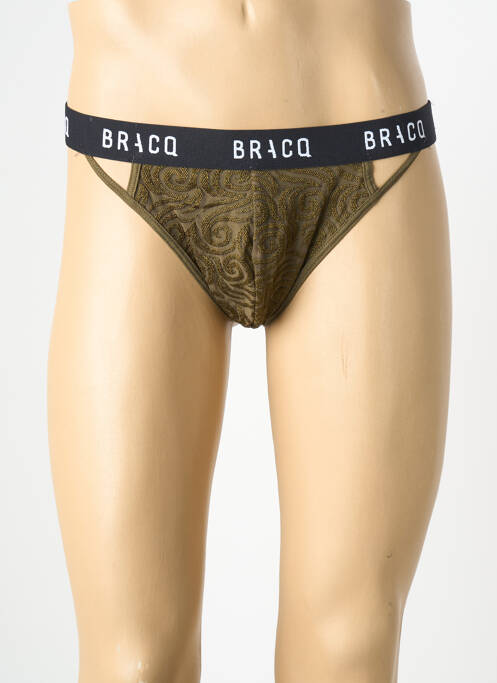 String stretch vert LOUISA BRACQ homme