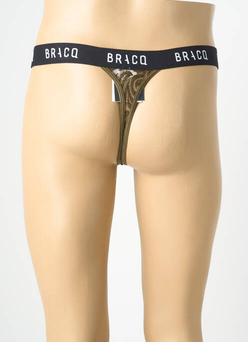 String stretch vert LOUISA BRACQ homme