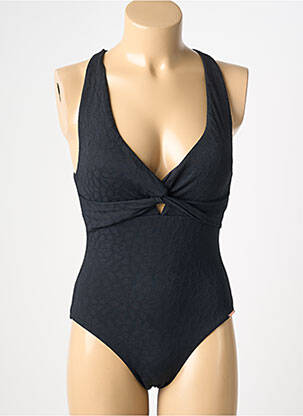 Maillot de bain 1 pièce stretch haut soutien-gorge avec mousse de rembourrage amovible noir YSABEL MORA femme