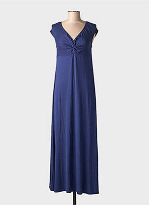 Chemise de nuit stretch bleu ANTIGEL femme