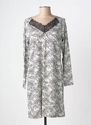 Chemise de nuit col v noir ANTIGEL femme