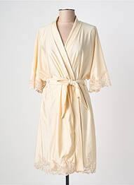 Déshabillé manches 3/4 beige LOUISA BRACQ femme