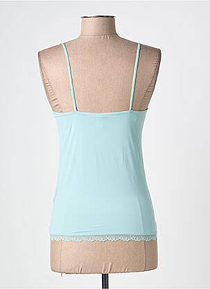 Top/caraco effet matière satinée vert YSABEL MORA femme