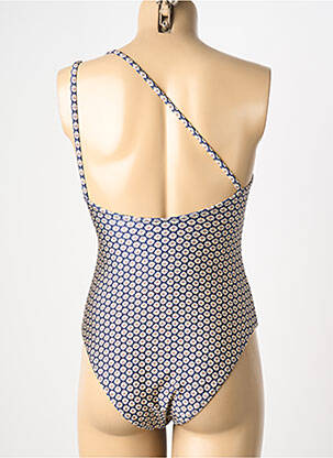 Maillot de bain 1 pièce imprimé fantaisie haut soutien-gorge avec mousse de rembourrage amovible bleu YSABEL MORA femme