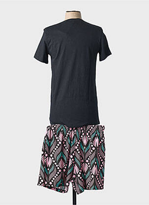 Pyjama tissage jersey noir LOUISA BRACQ femme