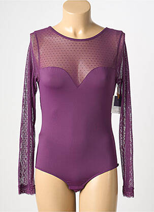 Body lingerie stretch violet YSABEL MORA femme
