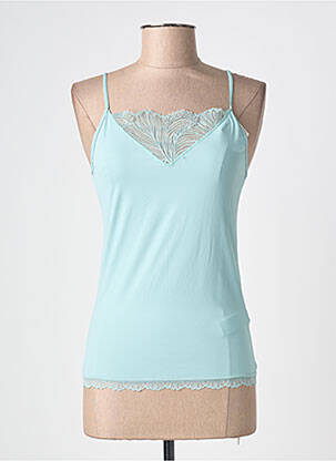 Top/caraco effet matière satinée vert YSABEL MORA femme