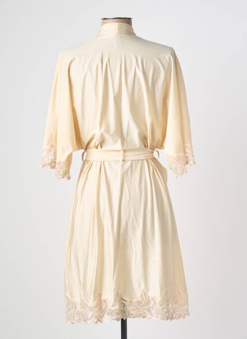 Déshabillé manches 3/4 beige LOUISA BRACQ femme