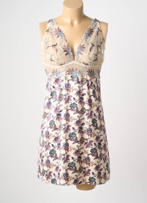 Nuisette/combinette stretch beige LOUISA BRACQ femme