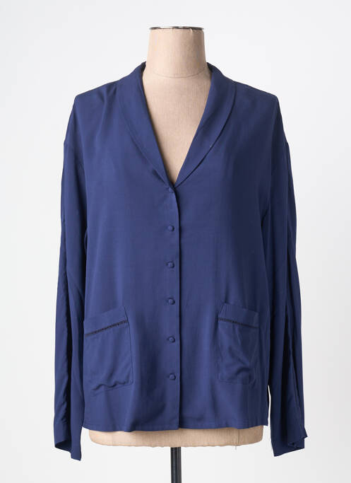 Pyjama coupe cintrée bleu SIMONE PERELE femme
