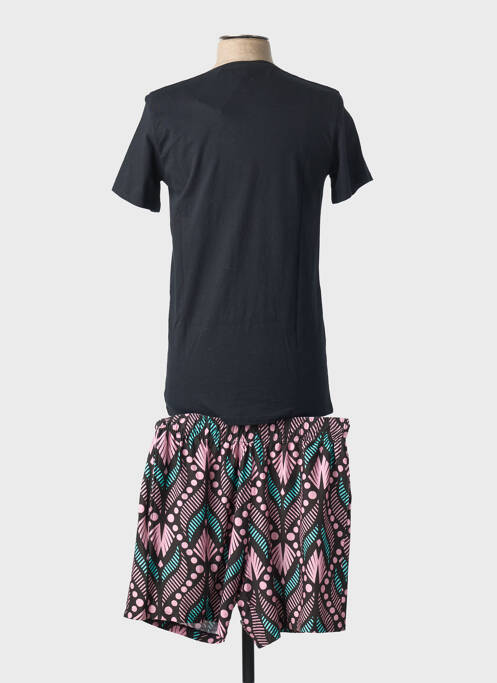 Pyjama tissage jersey noir LOUISA BRACQ femme