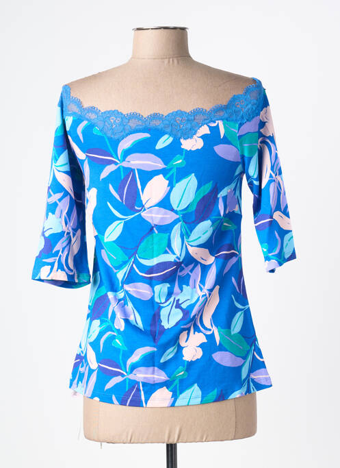 Top/caraco tissage jersey bleu ANTIGEL femme