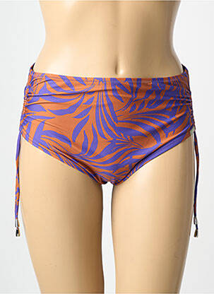 Bas de maillot de bain imprimé fantaisie culotte violet LIDEA femme