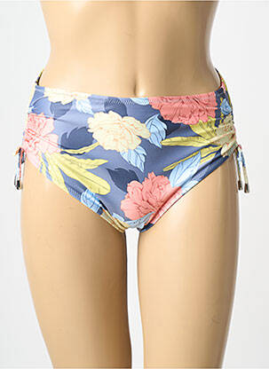 Bas de maillot de bain imprimé fantaisie culotte gris LIDEA femme