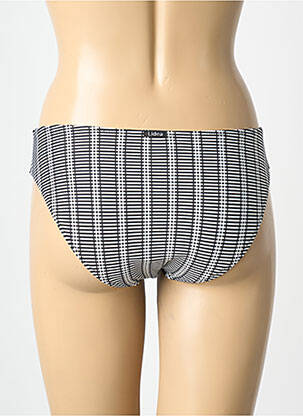 Bas de maillot de bain imprimé fantaisie culotte noir LIDEA femme