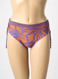Bas de maillot de bain imprimé fantaisie culotte violet LIDEA femme
