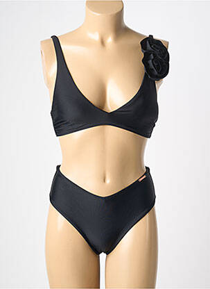 Maillot de bain 2 pièces haut triangles haut triangles noir YSABEL MORA femme