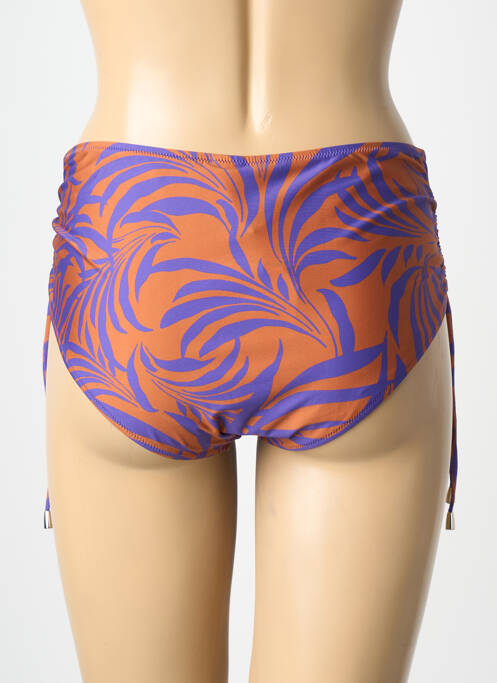 Bas de maillot de bain imprimé fantaisie culotte violet LIDEA femme