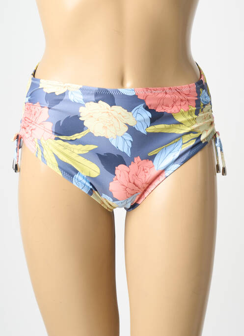 Bas de maillot de bain imprimé fantaisie culotte gris LIDEA femme