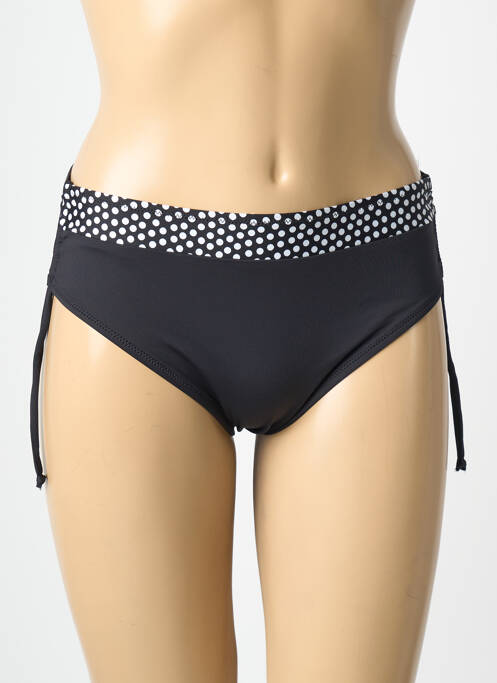 Bas de maillot de bain imprimé fantaisie culotte noir ANTIGEL femme