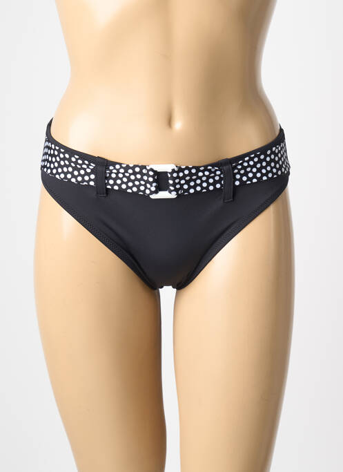 Bas de maillot de bain réversible culotte noir ANTIGEL femme