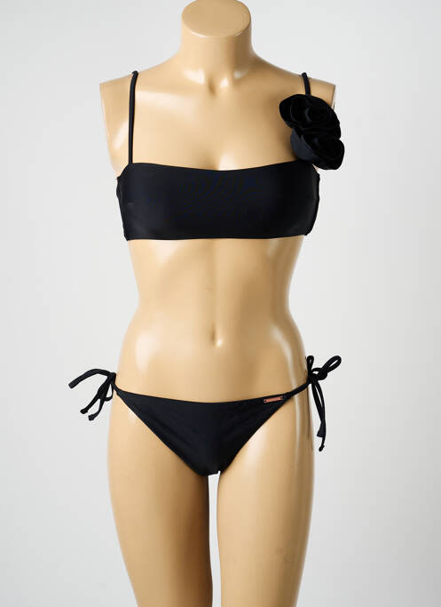 Maillot de bain 2 pièces haut bandeau haut bandeau noir YSABEL MORA femme