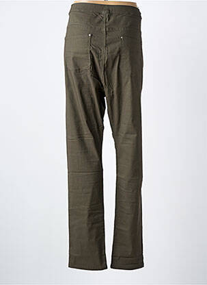 Pantalon slim taille élastique taille normale vert NANA BELLE femme