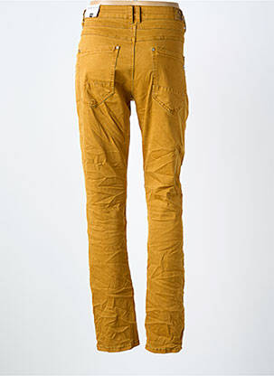 Jeans coupe slim stretch taille normale jaune KAROSTAR femme