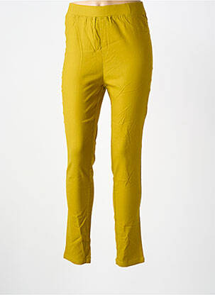 Jegging tissage popeline taille normale jaune PIMENT ROUGE femme