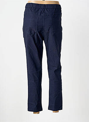 Pantalon 7/8 stretch taille normale bleu POMME ROUGE femme