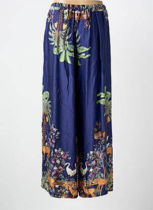 Pantalon large taille à pinces taille normale bleu C'MELODIE femme