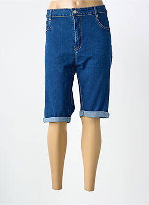 Corsaire tissage denim taille normale bleu LORRTA femme
